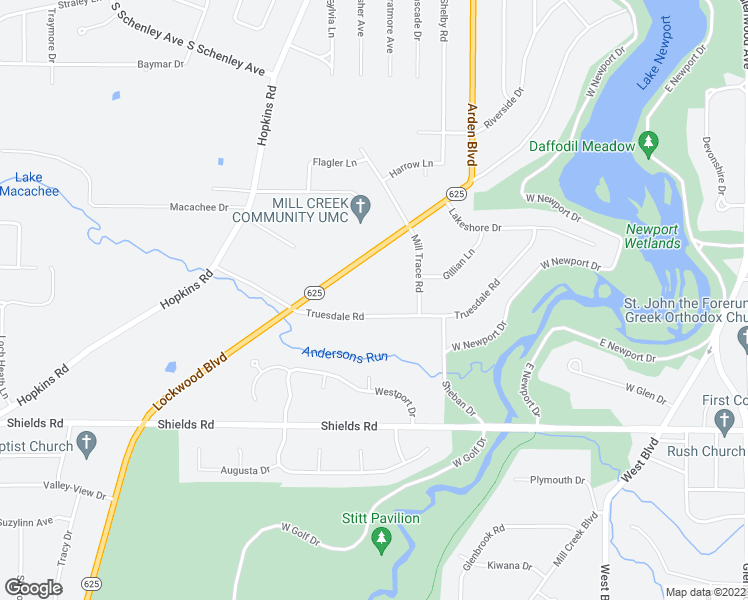 map of restaurants, bars, coffee shops, grocery stores, and more near 850 Truesdale Road in Youngstown