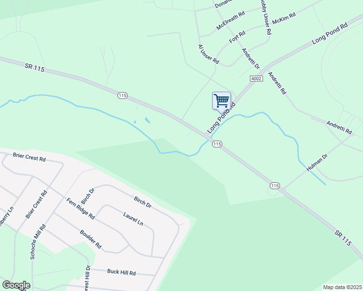 map of restaurants, bars, coffee shops, grocery stores, and more near 211 Game Lane in Blakeslee