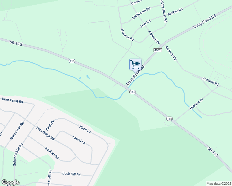 map of restaurants, bars, coffee shops, grocery stores, and more near 4673 Pennsylvania 115 in Blakeslee