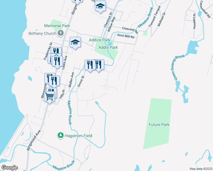 map of restaurants, bars, coffee shops, grocery stores, and more near 28 Mountain Avenue in Wanaque