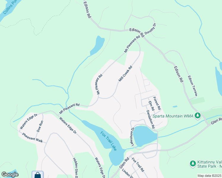 map of restaurants, bars, coffee shops, grocery stores, and more near 3 Mill Creek Road in Sparta