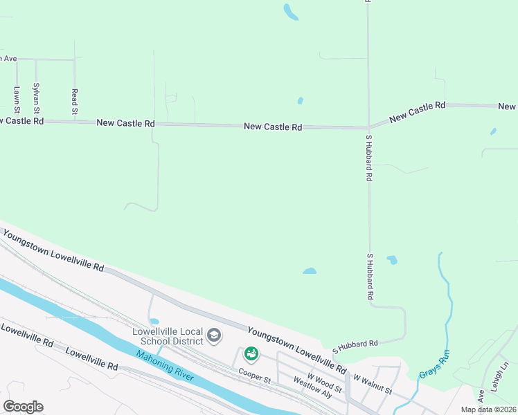 map of restaurants, bars, coffee shops, grocery stores, and more near 4591 New Castle Road in Lowellville