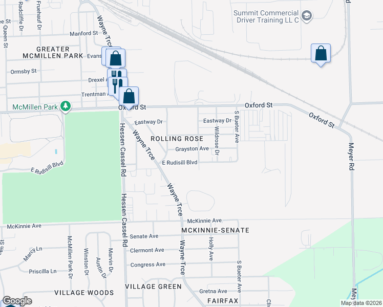 map of restaurants, bars, coffee shops, grocery stores, and more near 3700-3798 Eastrowe St in Fort Wayne