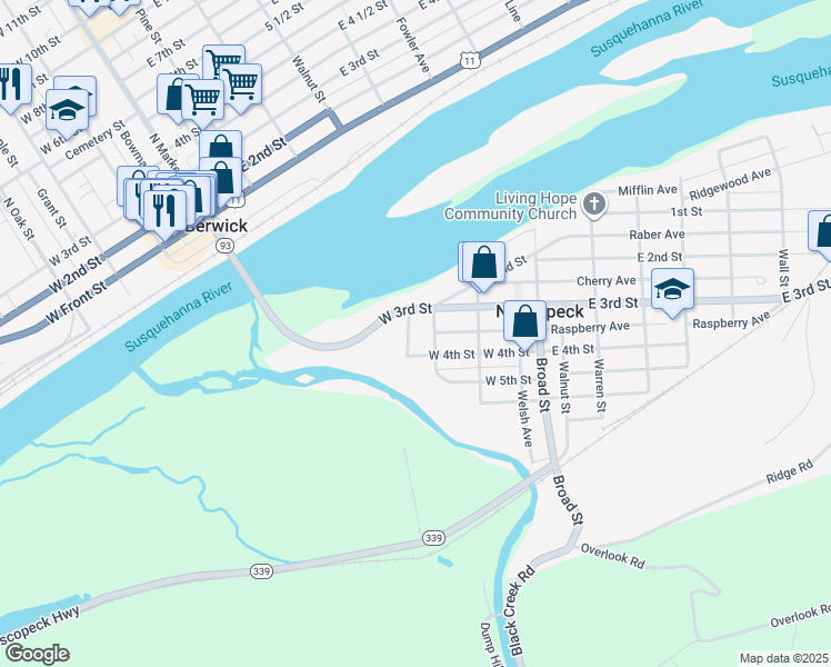 322 Cooper Street, Nescopeck PA Walk Score