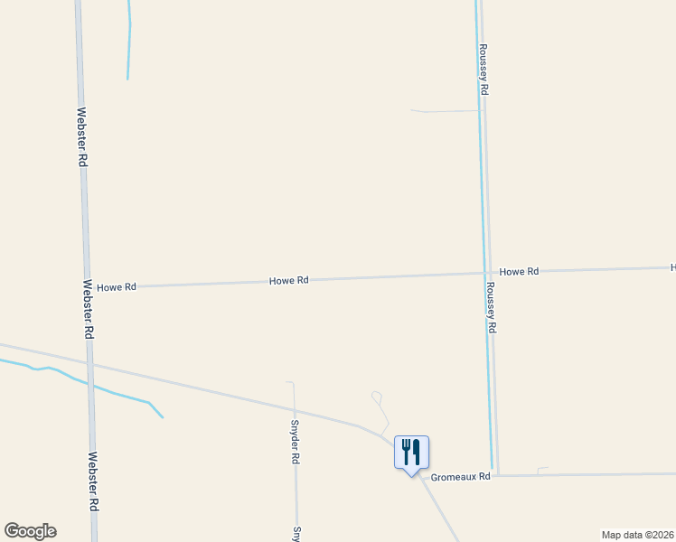 map of restaurants, bars, coffee shops, grocery stores, and more near 17711 Howe Road in Monroeville