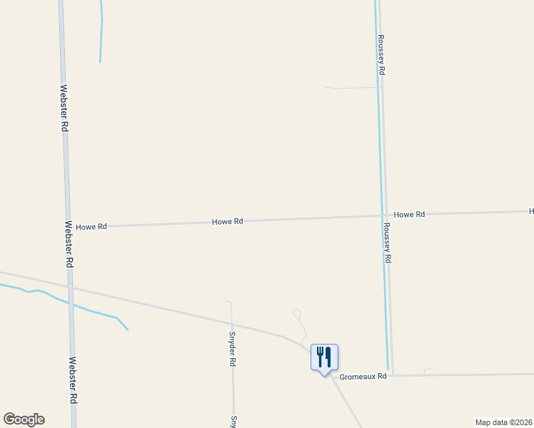 map of restaurants, bars, coffee shops, grocery stores, and more near 17711 Howe Road in Monroeville