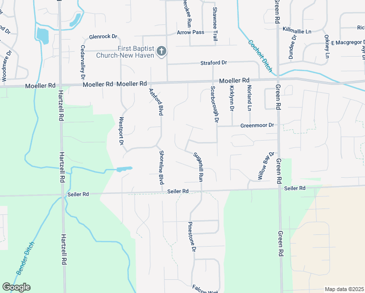 map of restaurants, bars, coffee shops, grocery stores, and more near 3834 Sugarhill Court in New Haven