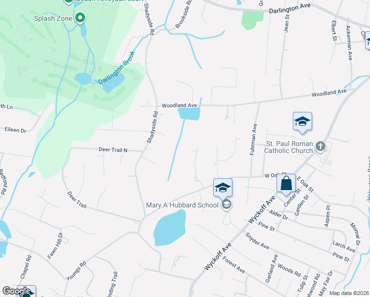 map of restaurants, bars, coffee shops, grocery stores, and more near 11 Valley View Drive in Ramsey