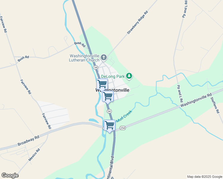 map of restaurants, bars, coffee shops, grocery stores, and more near 18 Water Street in Danville