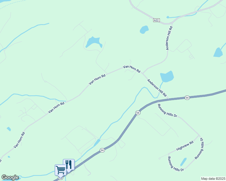 map of restaurants, bars, coffee shops, grocery stores, and more near 19 Van Horn Road in Newton