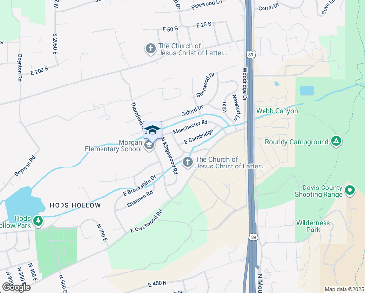 map of restaurants, bars, coffee shops, grocery stores, and more near 1068 North Bedford Street in Kaysville