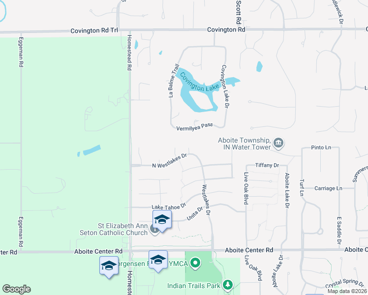 map of restaurants, bars, coffee shops, grocery stores, and more near 3518 Cut Bank Cove in Fort Wayne