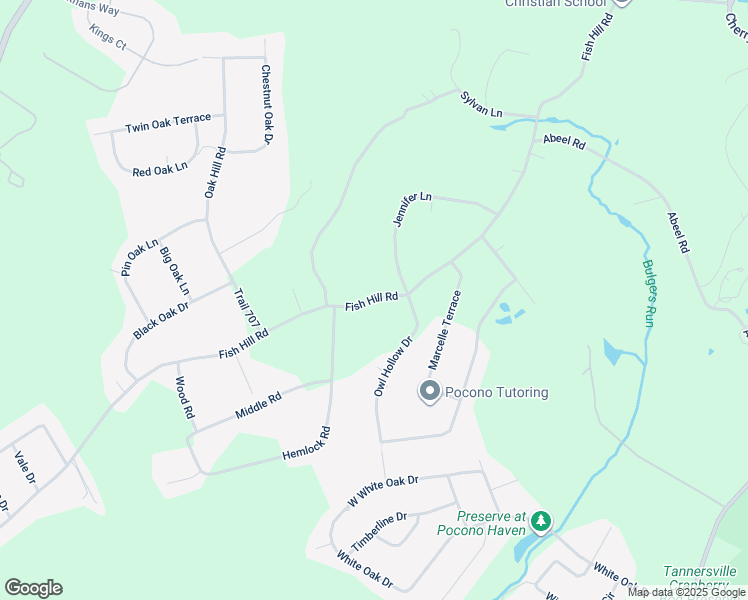 map of restaurants, bars, coffee shops, grocery stores, and more near 212 Fish Hill Road in Tannersville