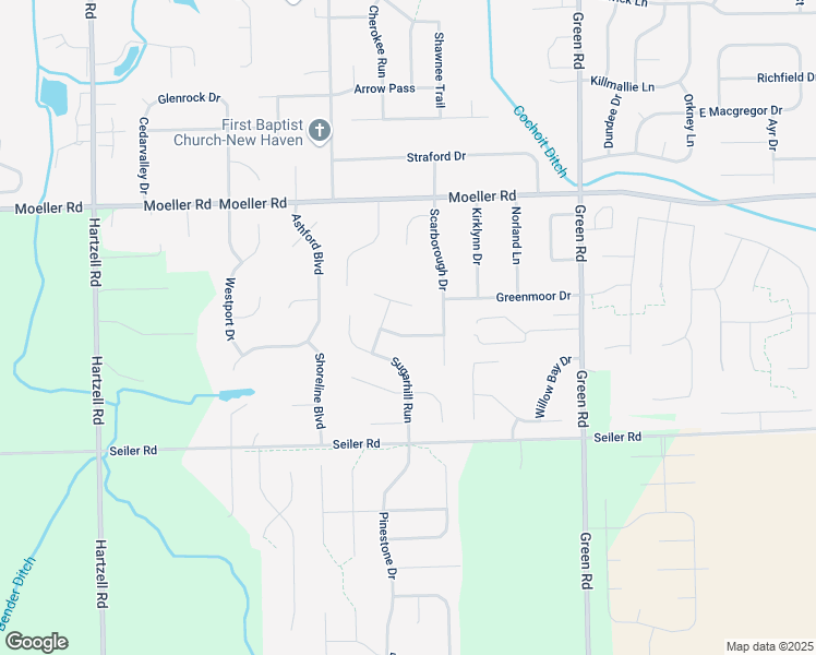 map of restaurants, bars, coffee shops, grocery stores, and more near 9519 Stockbridge Way in New Haven