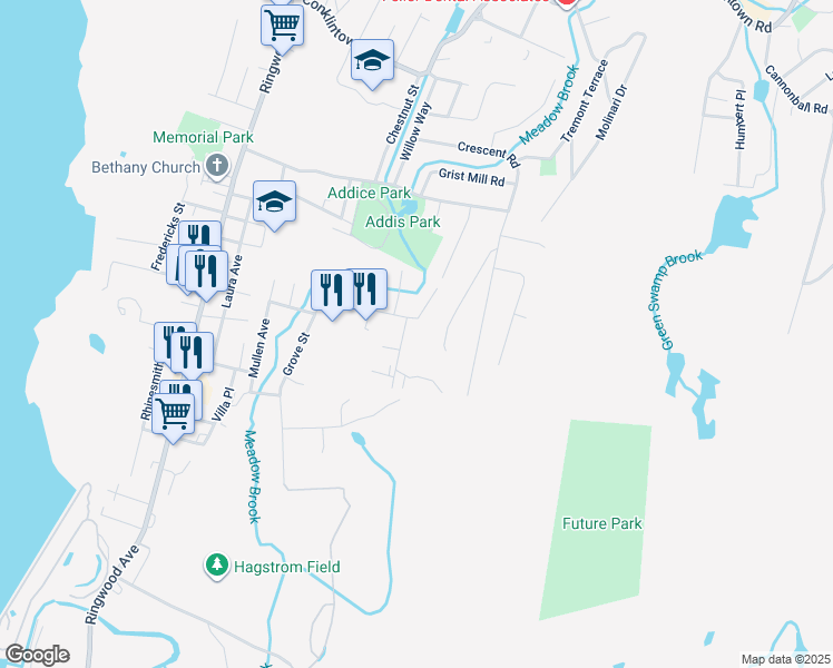 map of restaurants, bars, coffee shops, grocery stores, and more near 5 Mountain Avenue in Wanaque