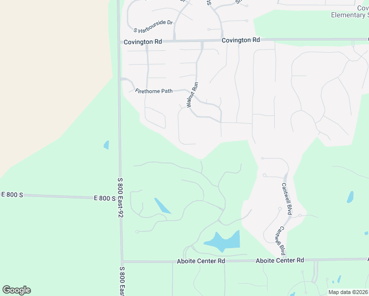 map of restaurants, bars, coffee shops, grocery stores, and more near 3414 Buckeye Run in Fort Wayne