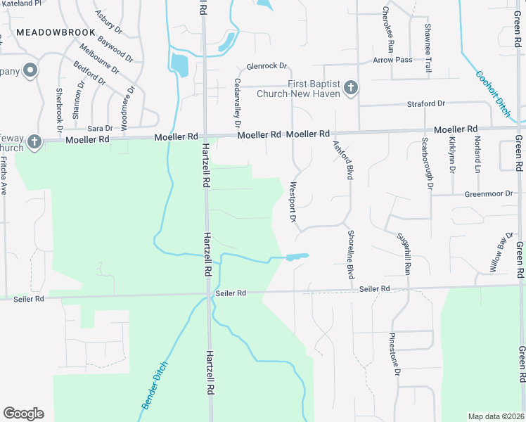 map of restaurants, bars, coffee shops, grocery stores, and more near 8729 Nicole Drive in Fort Wayne