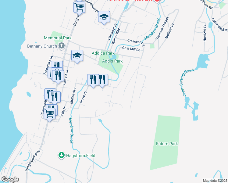 map of restaurants, bars, coffee shops, grocery stores, and more near 5 Mountain Avenue in Wanaque
