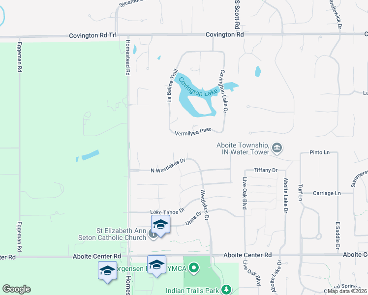 map of restaurants, bars, coffee shops, grocery stores, and more near 3518 Cut Bank Cove in Fort Wayne