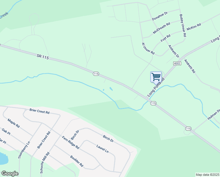 map of restaurants, bars, coffee shops, grocery stores, and more near 4727 Pennsylvania 115 in Blakeslee