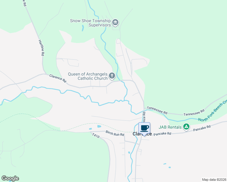 map of restaurants, bars, coffee shops, grocery stores, and more near 1120 Clarence Road in Clarence