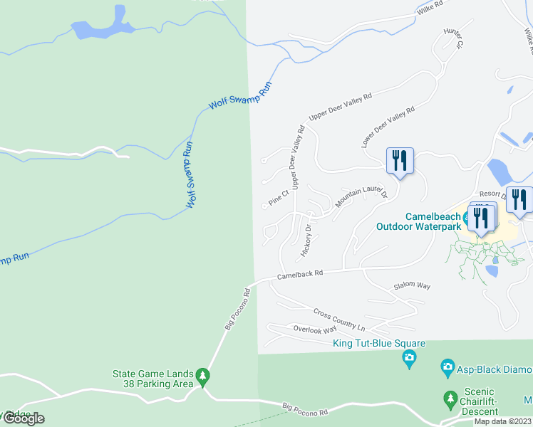 map of restaurants, bars, coffee shops, grocery stores, and more near 149 Pine Court in Tannersville