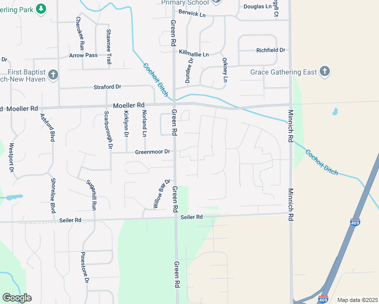 map of restaurants, bars, coffee shops, grocery stores, and more near 10192 Greenmoor Drive in New Haven