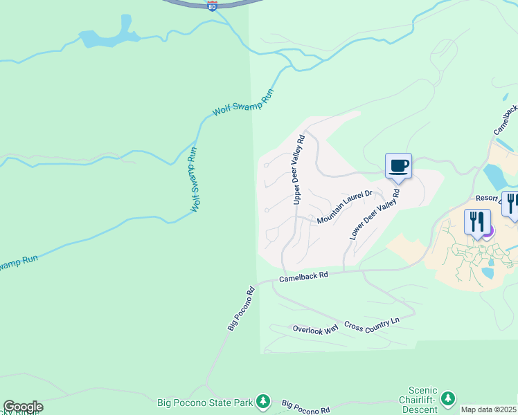 map of restaurants, bars, coffee shops, grocery stores, and more near 154 Pine Court in Tannersville