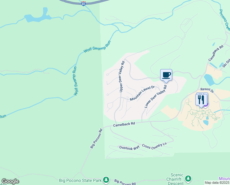 map of restaurants, bars, coffee shops, grocery stores, and more near 144 Pine Court in Tannersville