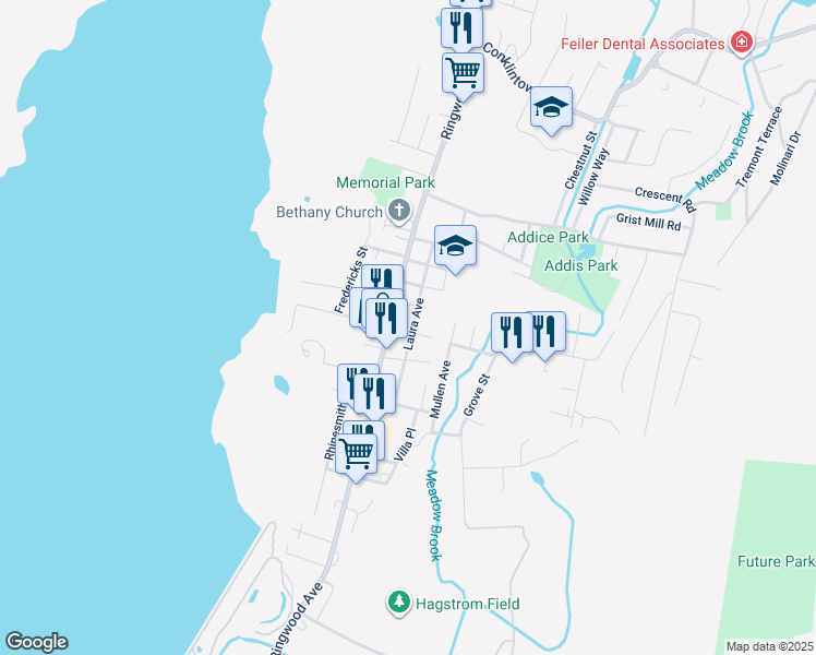 map of restaurants, bars, coffee shops, grocery stores, and more near 10 Furnace Avenue in Wanaque