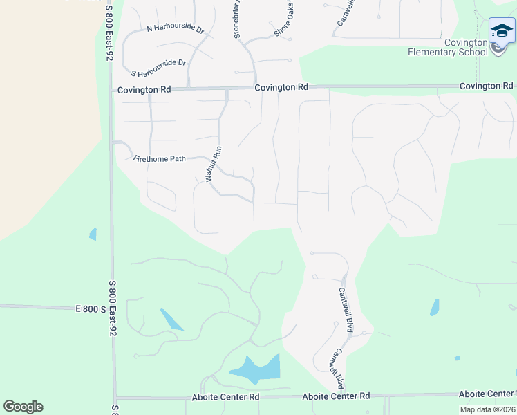 map of restaurants, bars, coffee shops, grocery stores, and more near 3303 Firethorne Court in Fort Wayne