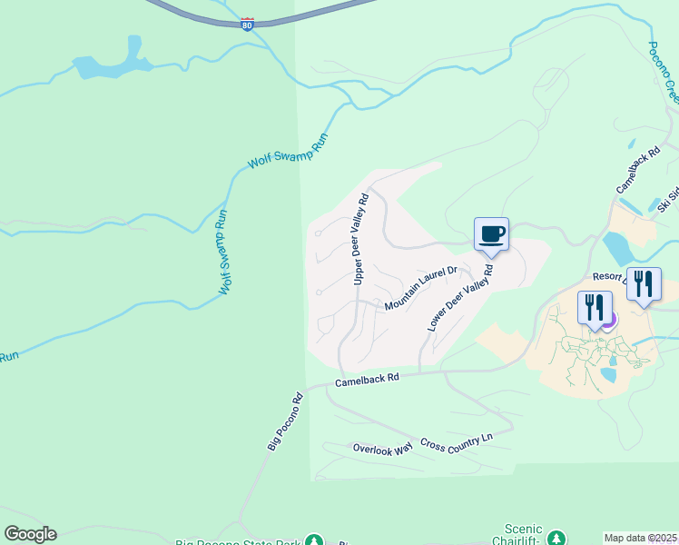 map of restaurants, bars, coffee shops, grocery stores, and more near 161 Pine Court in Tannersville