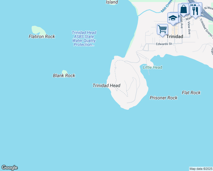 map of restaurants, bars, coffee shops, grocery stores, and more near in Trinidad