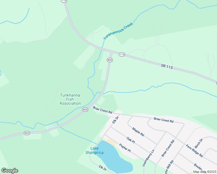 map of restaurants, bars, coffee shops, grocery stores, and more near 220 Pennsylvania 903 in Blakeslee
