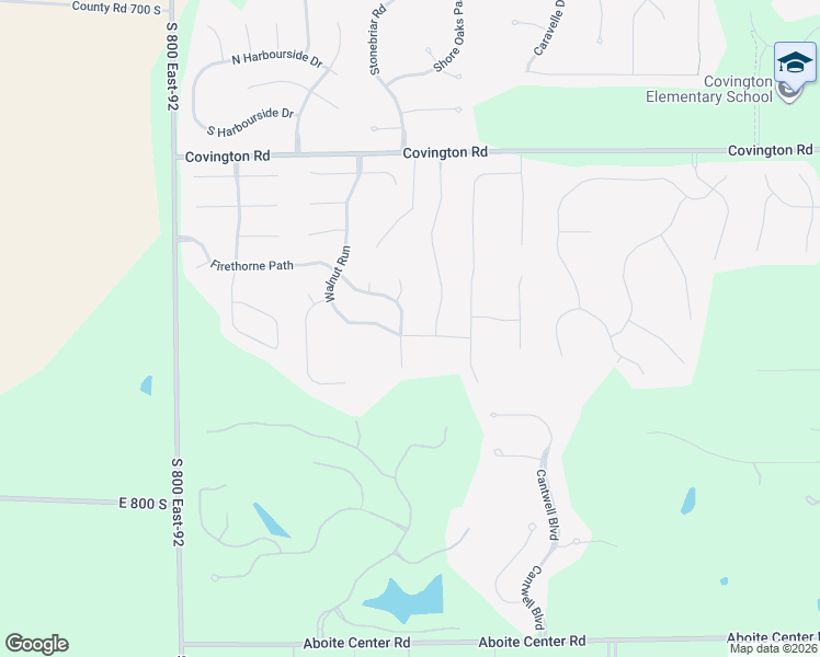 map of restaurants, bars, coffee shops, grocery stores, and more near 3303 Firethorne Ct in Fort Wayne