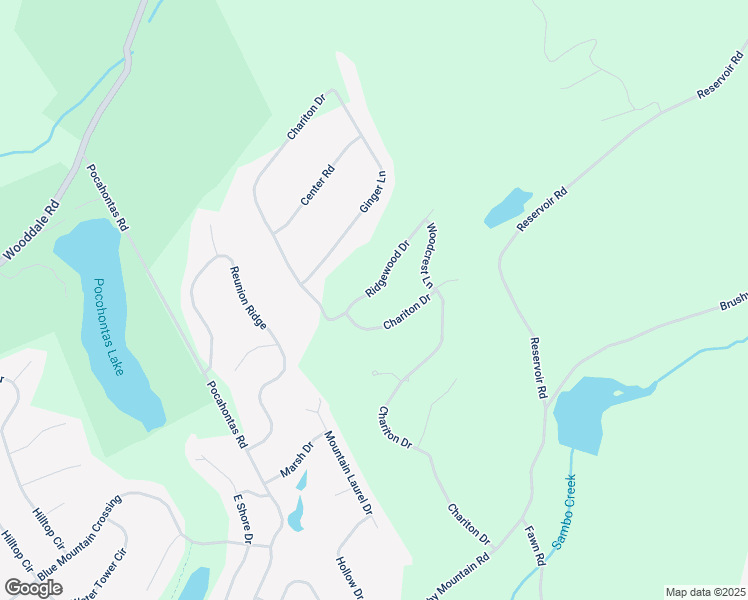 map of restaurants, bars, coffee shops, grocery stores, and more near 1 Ridgewood Drive in East Stroudsburg