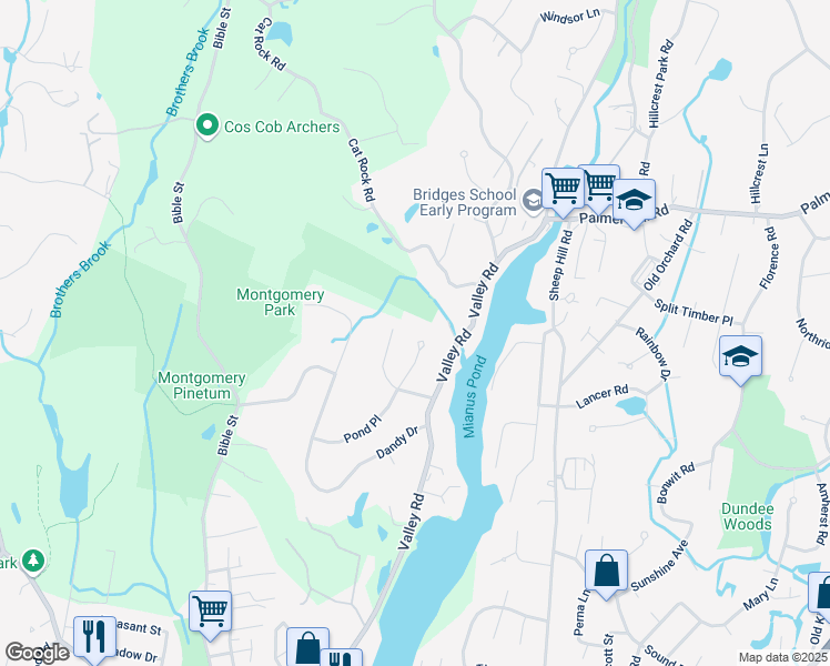 map of restaurants, bars, coffee shops, grocery stores, and more near 6 Cat Rock Road in Greenwich