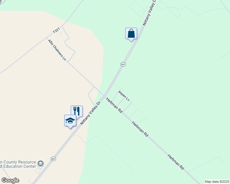 map of restaurants, bars, coffee shops, grocery stores, and more near Kolesar Lane in Mill Hall