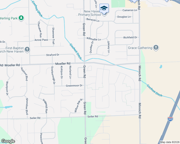map of restaurants, bars, coffee shops, grocery stores, and more near 3590 Centerstone Parkway in New Haven