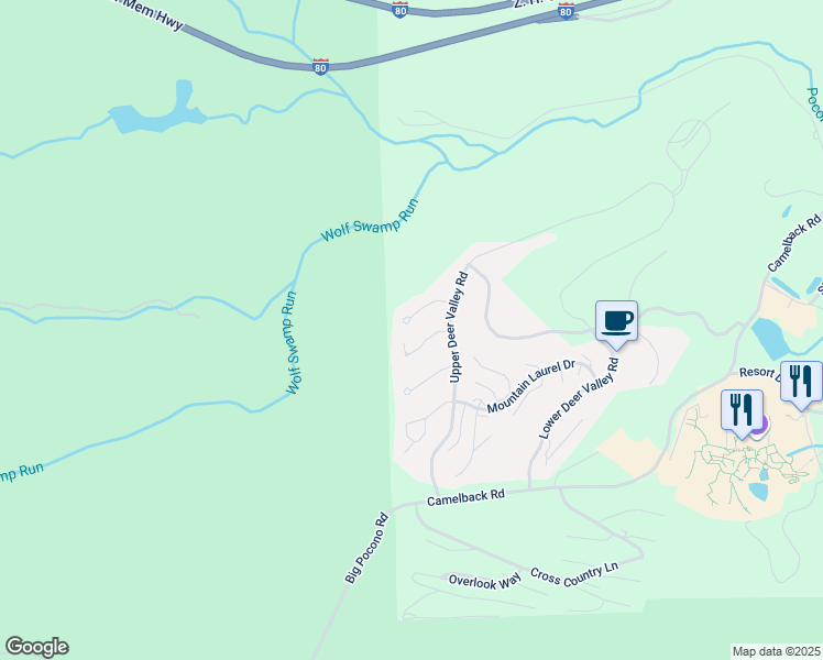map of restaurants, bars, coffee shops, grocery stores, and more near 197 Sycamore Court in Tannersville