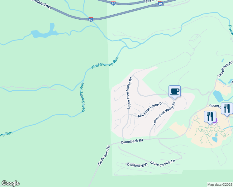 map of restaurants, bars, coffee shops, grocery stores, and more near 197 Sycamore Court in Tannersville