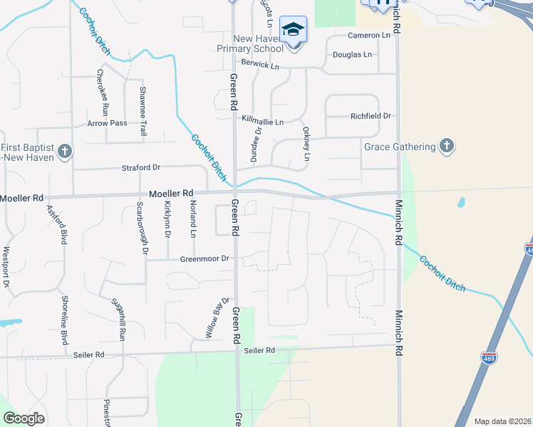 map of restaurants, bars, coffee shops, grocery stores, and more near 3590 Centerstone Pkwy in New Haven