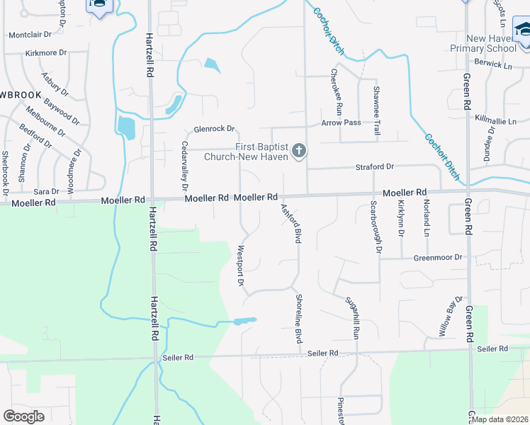 map of restaurants, bars, coffee shops, grocery stores, and more near 3564 Westport Drive in New Haven