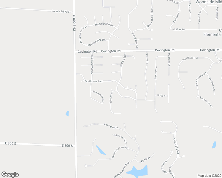 map of restaurants, bars, coffee shops, grocery stores, and more near Buckeye Court in Fort Wayne