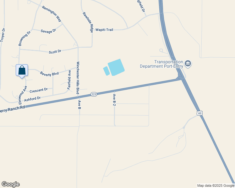 map of restaurants, bars, coffee shops, grocery stores, and more near 619 Terry Ranch Road in Cheyenne