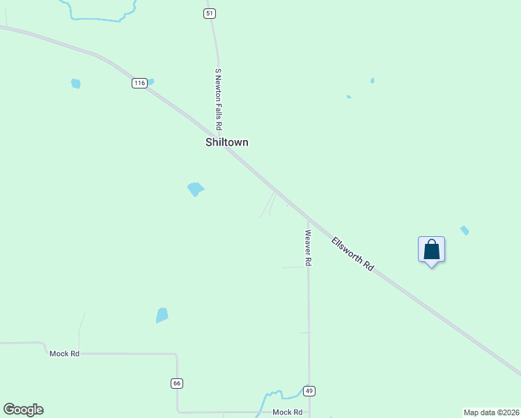 map of restaurants, bars, coffee shops, grocery stores, and more near 14521 Ellsworth Road in Berlin Center