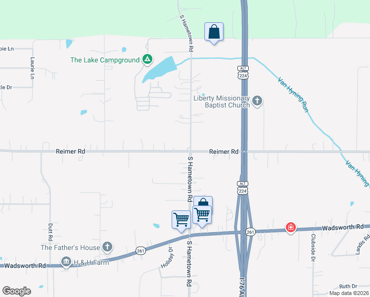 map of restaurants, bars, coffee shops, grocery stores, and more near 2938 South Hametown Road in Norton