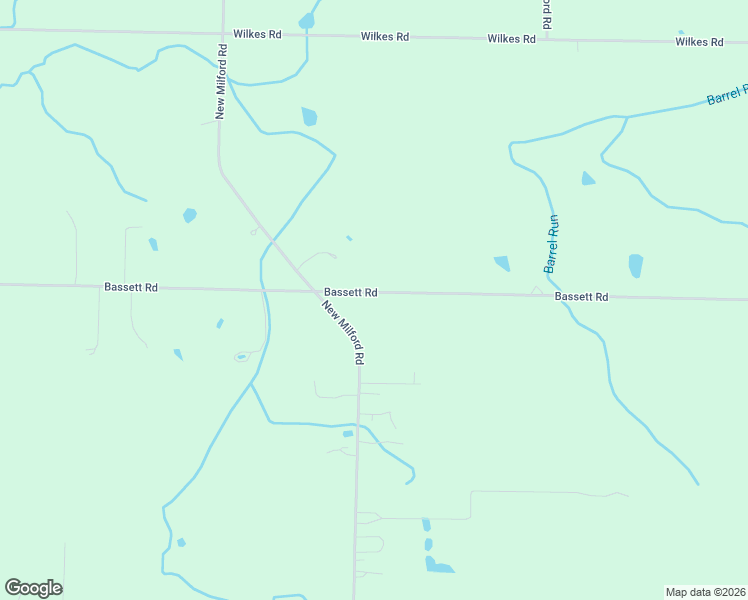 map of restaurants, bars, coffee shops, grocery stores, and more near 4926 Bassett Road in Atwater