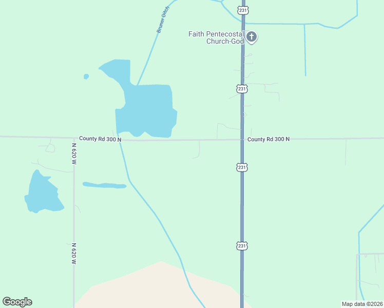 map of restaurants, bars, coffee shops, grocery stores, and more near 5641 West County Road 300 North in Rensselaer