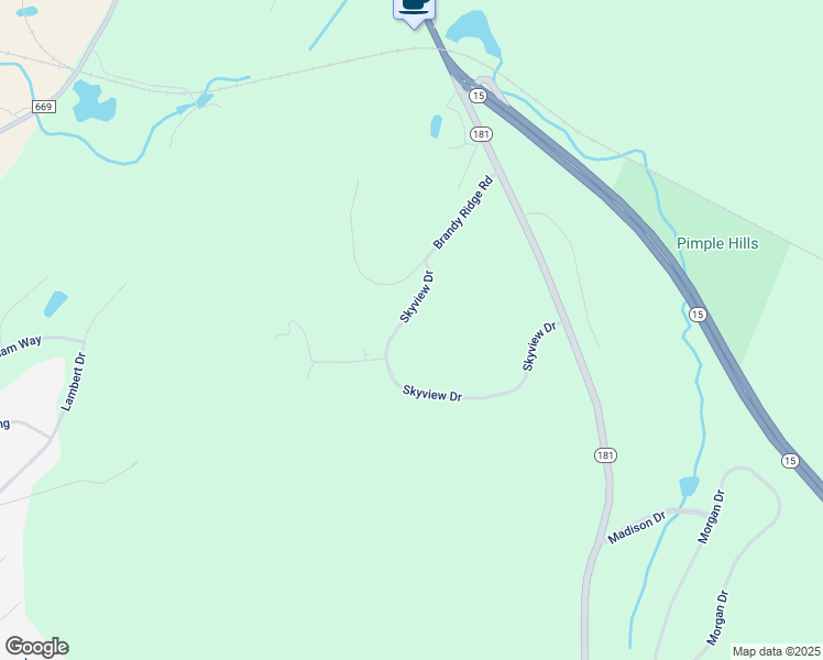 map of restaurants, bars, coffee shops, grocery stores, and more near 34 Skyview Drive in Sparta